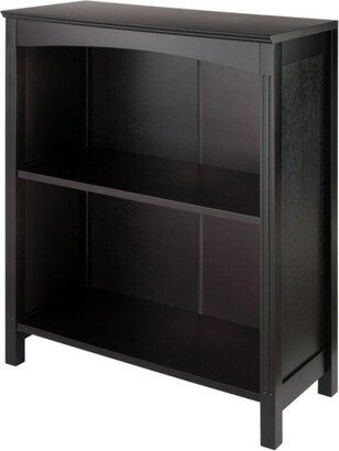 Terrace 2-Section Bookcase, Shelf, Espresso - 25.98 x 11.81 x 30 inches