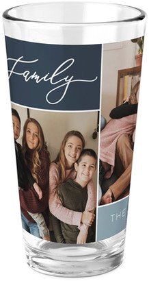 Pint Glasses: Love Family Pint Glass, Printed Pint, Set Of 1, Gray