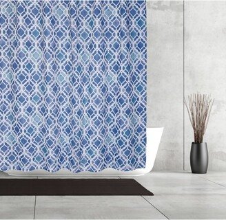 Hazel Shower Curtain Blue/White