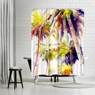 71 x 74 Shower Curtain, Hollywood Palms by Suren Nersisyan