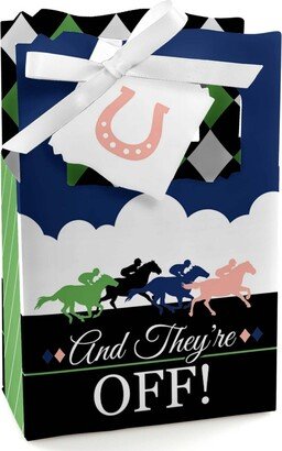 Big Dot of Happiness Kentucky Horse Derby - Horse Race Party Favor Boxes - Set of 12