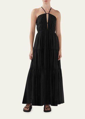 Seraphina Tiered Halter Maxi Dress