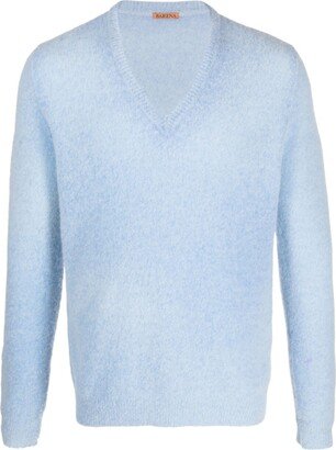 V-neck merino jumper-AA