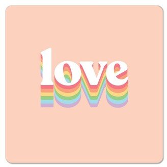 Magnets: Retro Love Magnet, 3X3, Multicolor