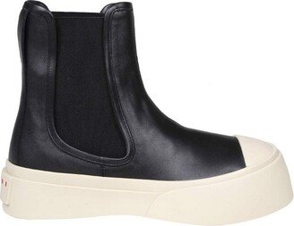 Slip-On Round-Toe Ankle Boots