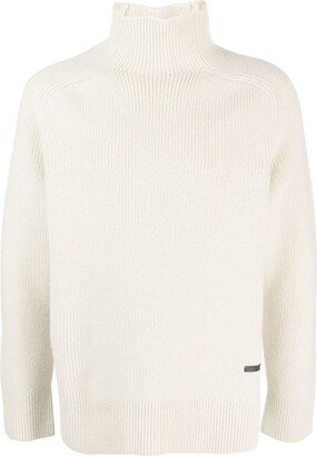 Roll-Neck Wool Jumper-BR