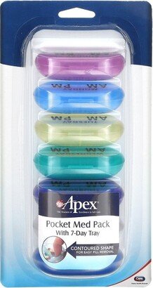 Apex Pocket Med Pack with 7-Day Tray, 1 Tray