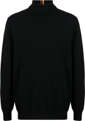 Stripe-Detailing Roll-Neck Jumper