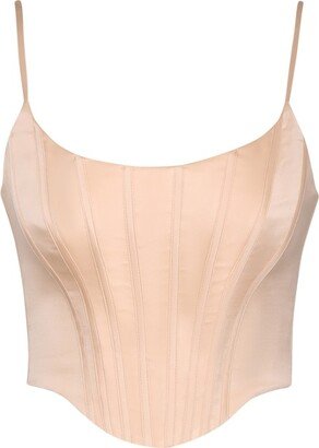 Silk Corset Top