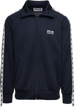 Star M's Zipped Track Jacket Raglan Technical Jersey/ Logo Star