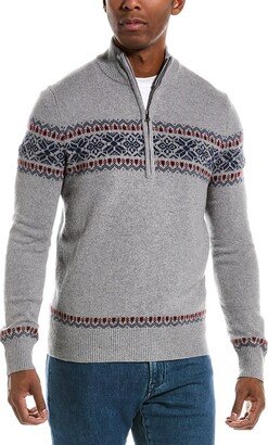 Swift Wool-Blend 1/2-Zip Mock Sweater-AA