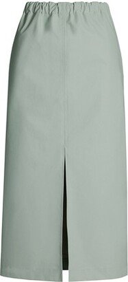 Faux leather midi skirt-AD