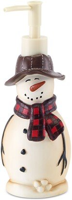 Snowman Gathering Holiday Resin Soap/Lotion Pump