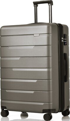 NINEDIN 3-Piece Luggage Spinner Wheel Luggage Trunk Sets 20/24/28, Gray