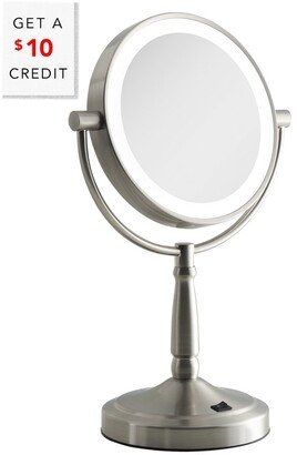 10X/1X Cordless Dual-Sided Led Lighted Vanity Mirror With $10 Credit