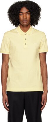 Yellow Embroidered Polo