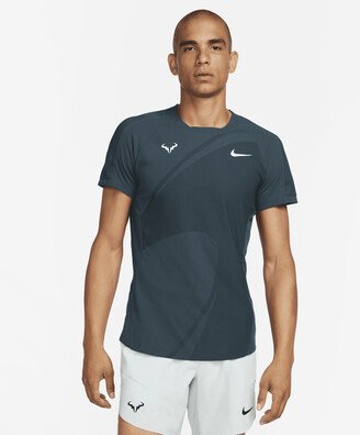 Rafa Men's Dri-FIT ADV Short-Sleeve Tennis Top in Green