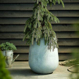 Fiber Concrete Tall Rounded Pot, 22