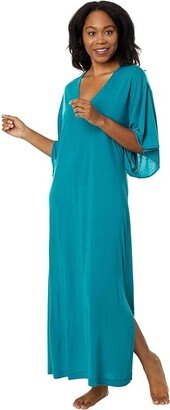 N by Natori Congo Caftan (Vivid Teal) Women's Robe