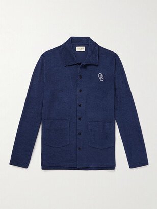 Logo-Embroidered Cotton-Blend Terry Shirt