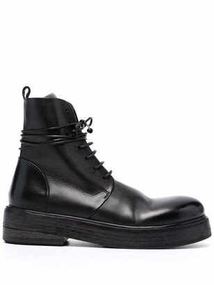 Lace-Up Ankle-Length Boots