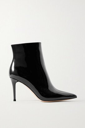 Vernice 85 Patent-leather Ankle Boots - Black