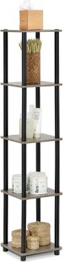 Turn-N-Tube 5-Tier Corner Square Rack Display Shelf