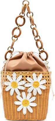 Sharon Daisy floral-motif bucket bag