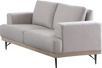 Furniture Kester Recessed Track Arm Upholstered Loveseat