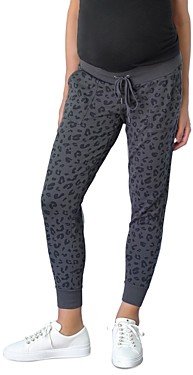 Maternity Leopard Print Jogger Pants