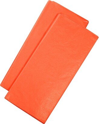 Unique Bargains Gift Wrap Tissue Paper Orange 20x26 for Gift Bag Wedding Party 20 Sheet