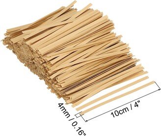 Unique Bargains Twist Ties 4 Paper Closure Tie for Party Bags, Candy, Crafts Brown 500pcs