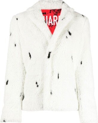 Printed Faux Fur Coat