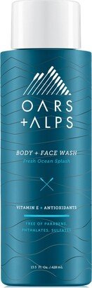 Oars + Alps Fresh Ocean Splash Body + Face Wash, 13.5 oz.