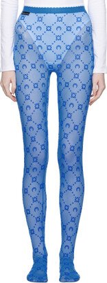 SSENSE Exclusive Blue Moonogram Tights