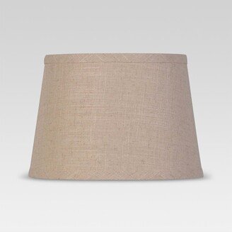 Textured Trim Lamp Shade Cream