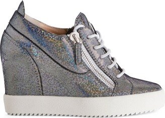 Addy 75mm wedge-heel sneakers