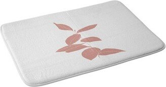 The Colour Study Plant Drawing Bath Mat Pink