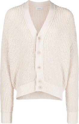 Chunky Ribbed-Knit Cotton Cardigan