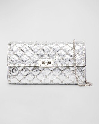 Rockstud Spike Metallic Chain Shoulder Bag