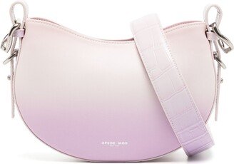 Ombré-Effect Leather Crossbody Bag