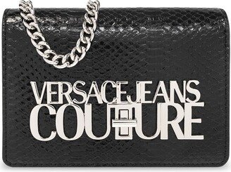 Logo Lettering Embossed Crossbody Bag