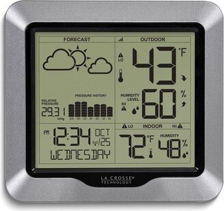 Curata Wireless Forecast Weather Station with Atomic Time Alarm Temperature and Barometer