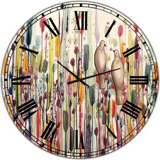 Designart LUn Pour L'Autre Oversized Cottage Wall Clock - 36 x 36