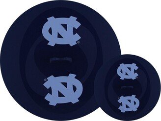 MasterPieces FanPans Team Logo Silicone Lid Set, 2 Pack - NCAA UNC Tar Heels