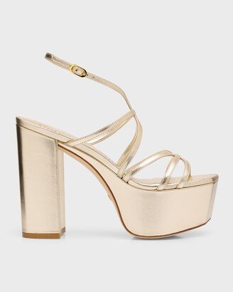 Barelythere Metallic Platform Sandals