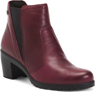 Leather Booties for Women-AA