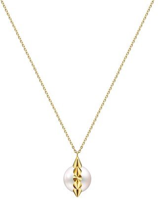 18kt yellow gold Collection Line Danger spike pendant