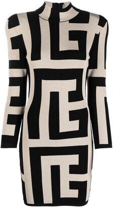 Geometric-Print Dreess