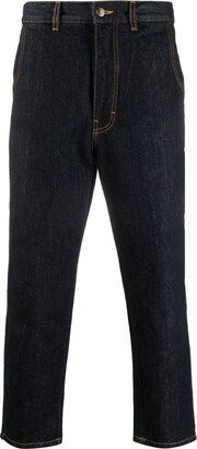 Cotton Cropped Jeans-AA